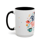 Retired And Fabulous Coffee Mug | Retirement Gift For Women Men | Accent Color Ceramic 11oz 15oz