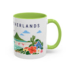 Caribbean Netherlands Coffee Mug | Travel Souvenir Accent Mug | Country Gift Ceramic Cup 11oz 15oz