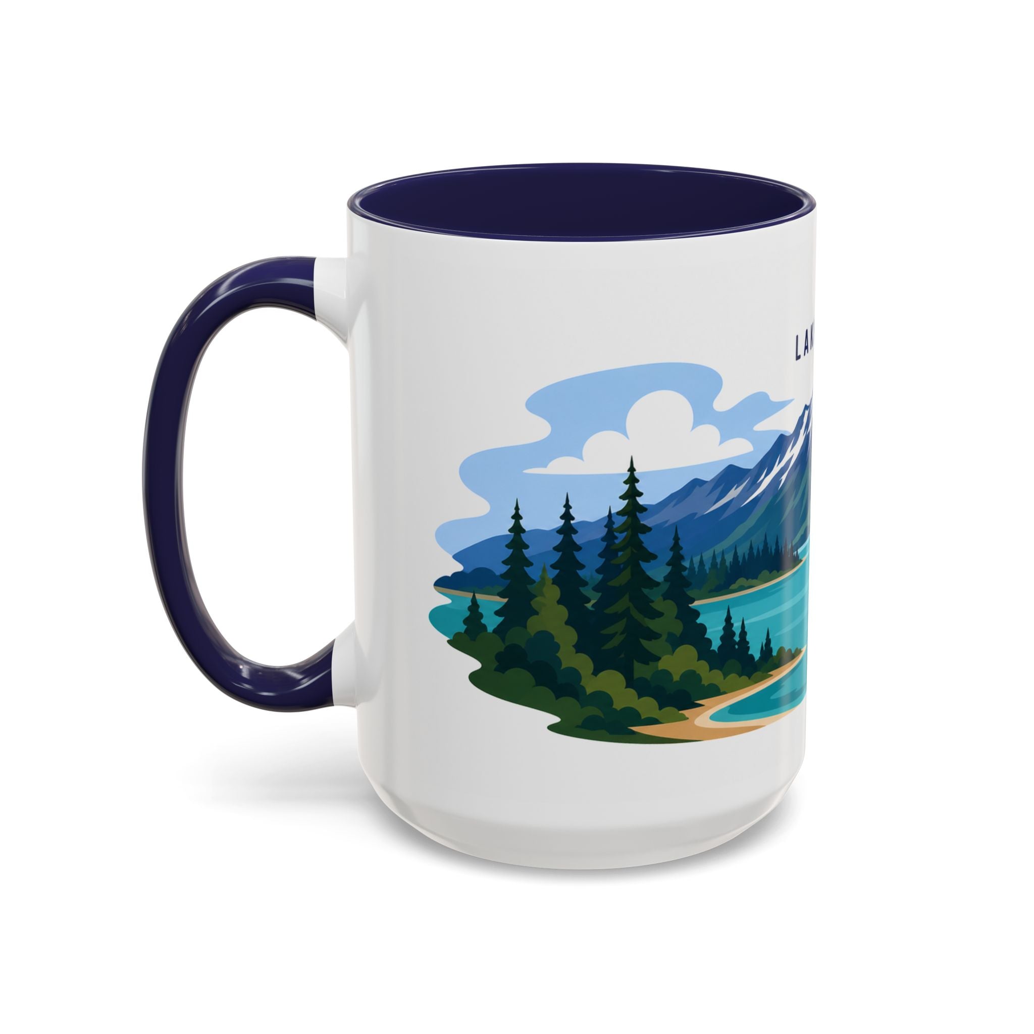 Lake Clark National Park Coffee Mug | Solid Color Block Park Souvenir | 11oz 15oz Accent Mug