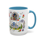 Istanbul Travel Mug | European City Souvenir Accent Coffee Mug | 11oz 15oz Ceramic Cup