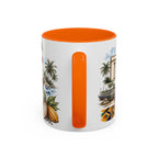 Accra Coffee Mug | Ghana Travel Souvenir | Vintage Illustrated City Gift | 11 oz 15 oz Accent Mug
