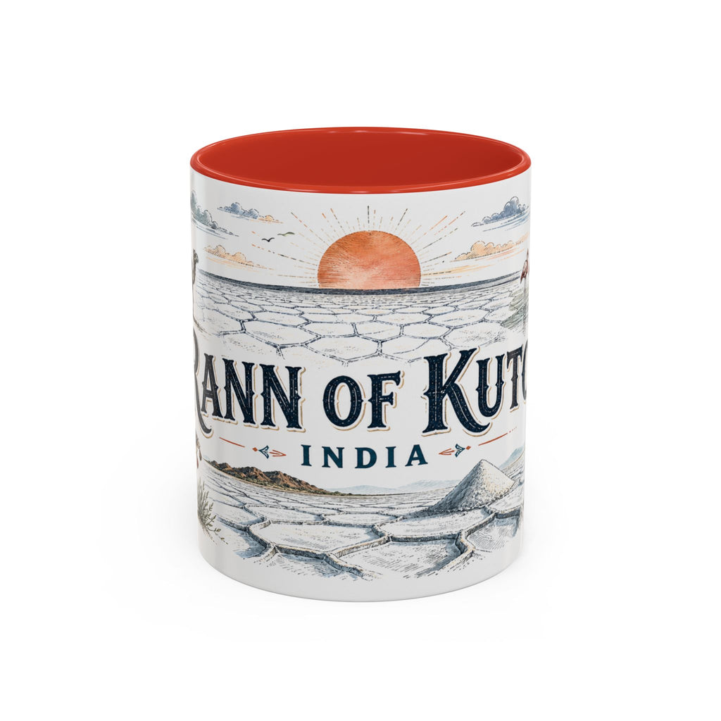 Rann of Kutch Mug, India Travel Souvenir, Bucket List Gift, Accent Ceramic Coffee Mug 11oz 15oz