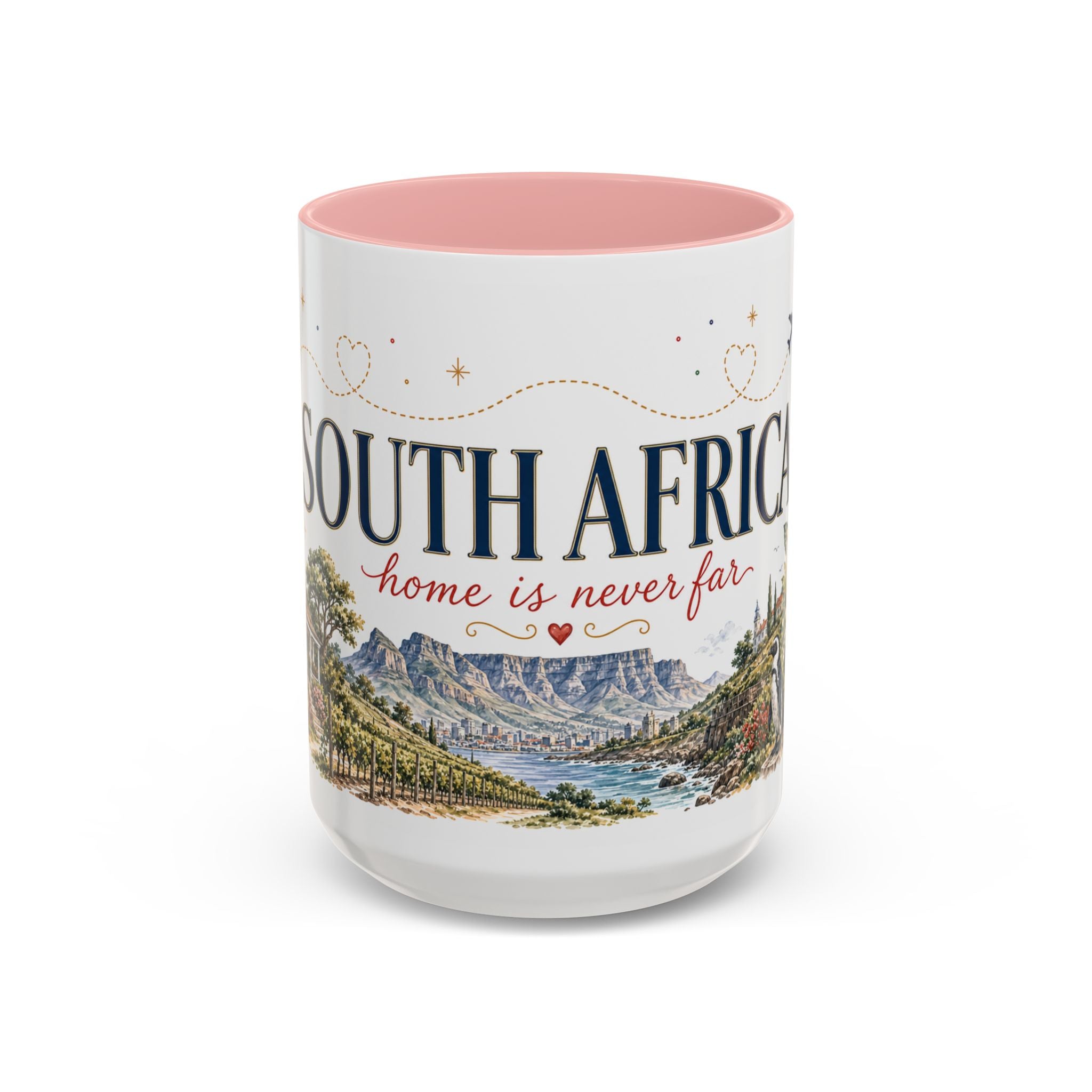 South Africa Home Country Mug | Moving Away Gift | Long Distance Friendship | 11 oz 15 oz Accent Mug
