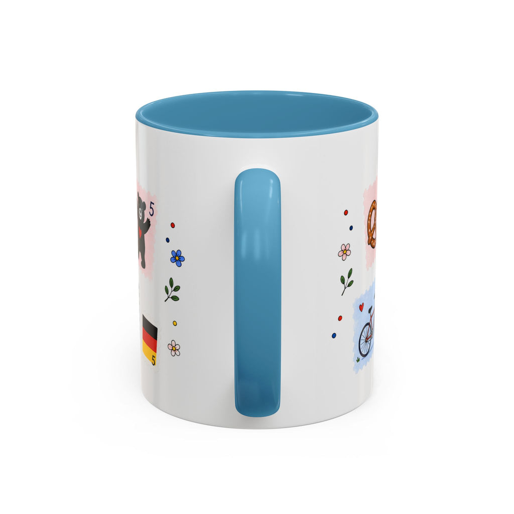 Berlin Coffee Mug | Postage Stamp Collage Mug | Travel Souvenir Accent Cup 11oz 15oz