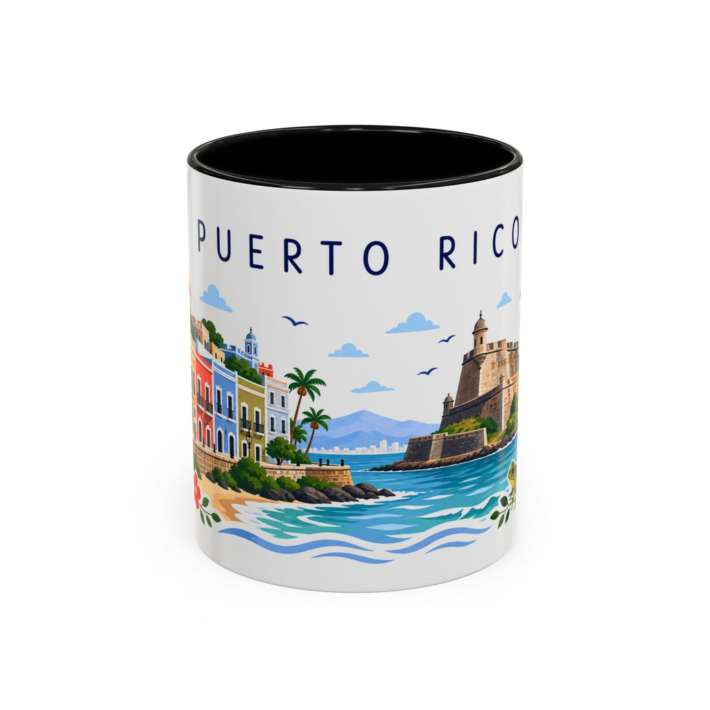Puerto Rico Coffee Mug | Travel Souvenir Accent Mug | Place Gift Ceramic Cup 11oz 15oz