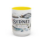 Sydney Coffee Mug | Australia Souvenir Travel Gift | Accent Color Ceramic 11oz 15oz