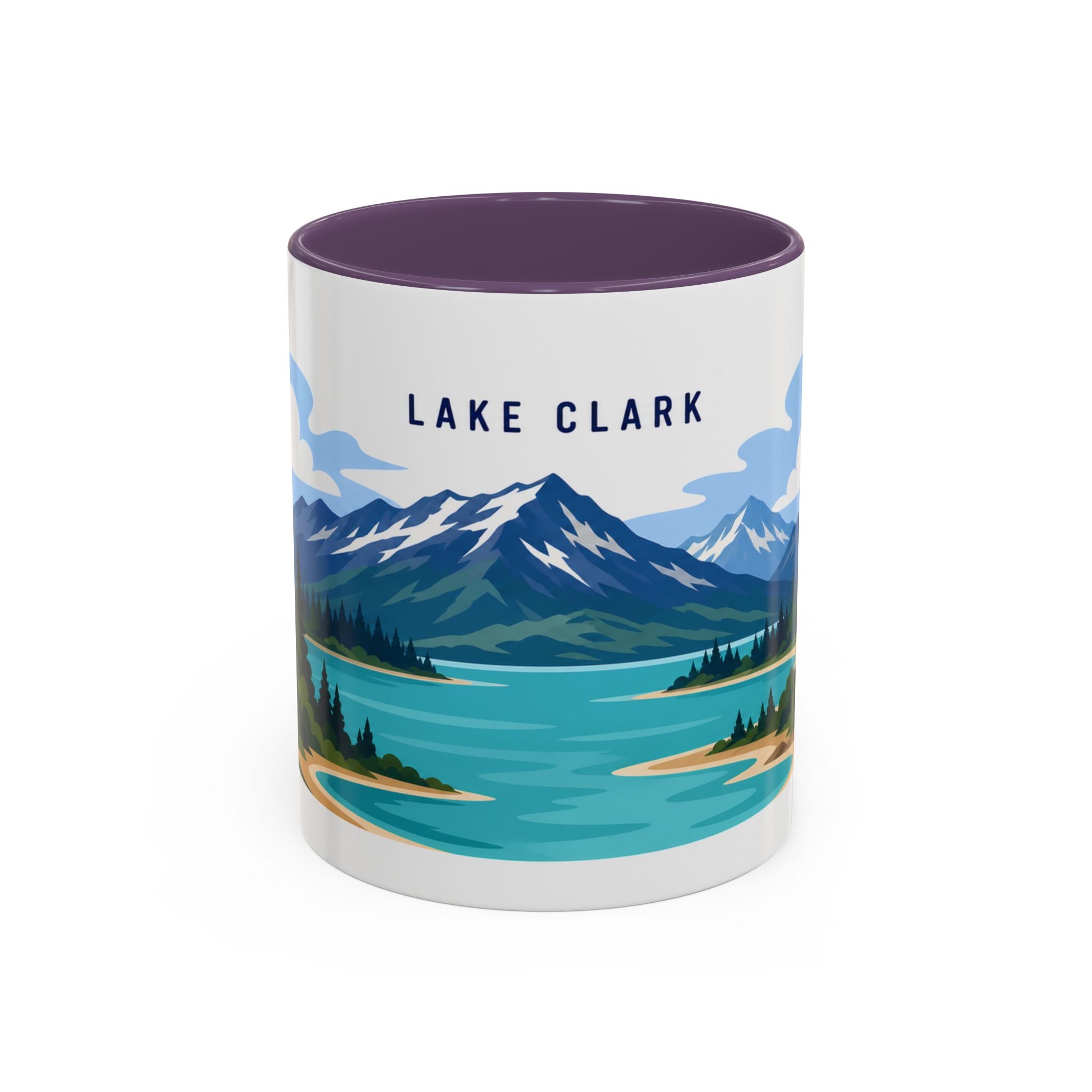 Lake Clark National Park Coffee Mug | Solid Color Block Park Souvenir | 11oz 15oz Accent Mug