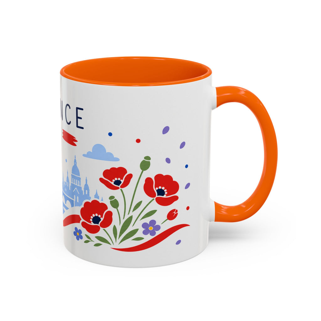 France Coffee Mug | Travel Souvenir Accent Mug | Country Gift Ceramic Cup 11oz 15oz
