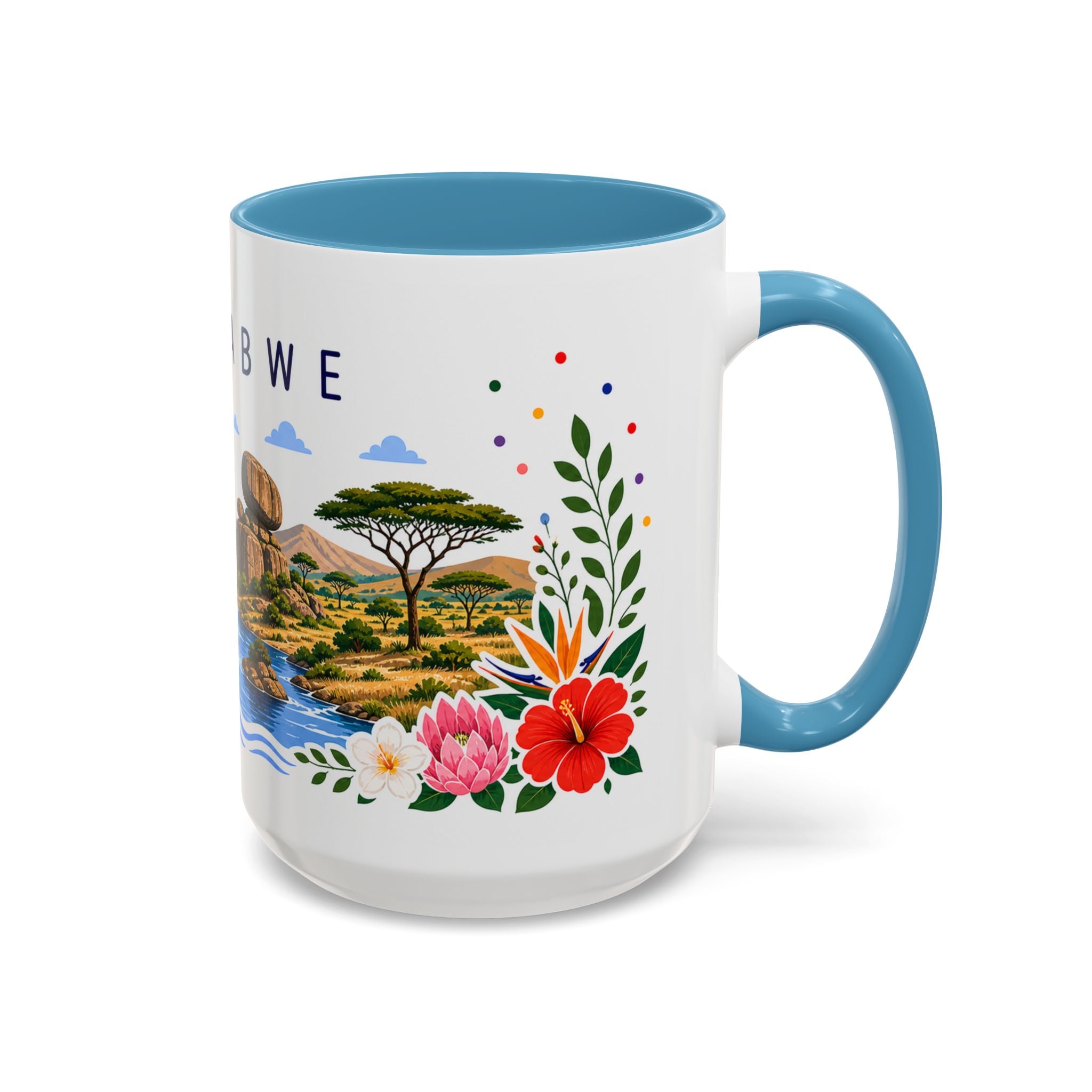 Zimbabwe Coffee Mug | Travel Souvenir Accent Mug | Place Gift Ceramic Cup 11oz 15oz