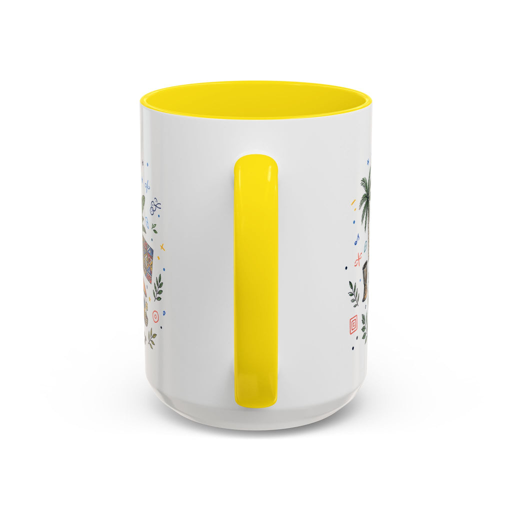 Kinshasa Coffee Mug | DR Congo Souvenir Travel Gift | Accent Color Ceramic 11oz 15oz