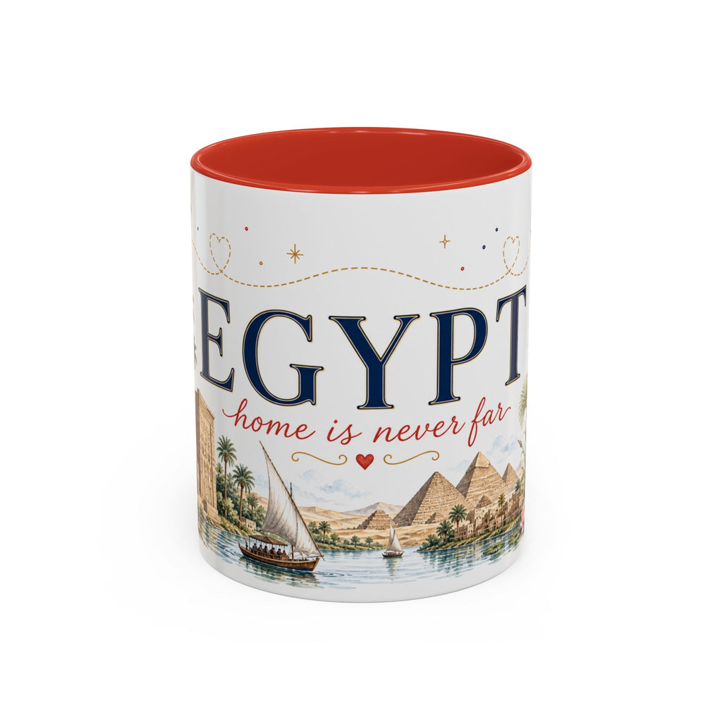 Egypt Home Country Mug | Moving Away Gift | Long Distance Friendship | 11 oz 15 oz Accent Mug