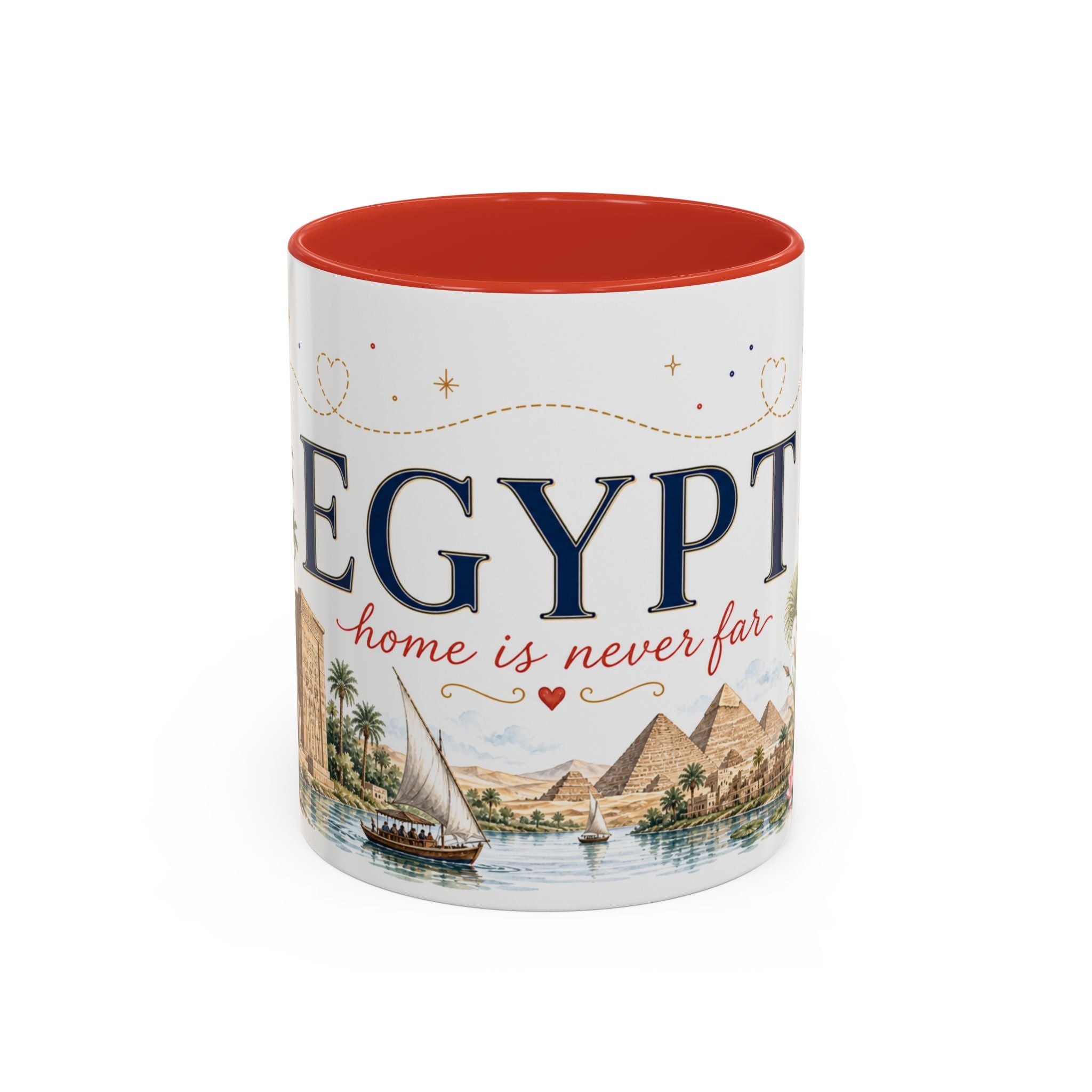 Egypt Home Country Mug | Moving Away Gift | Long Distance Friendship | 11 oz 15 oz Accent Mug