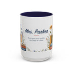 Personalized Reading Teacher Mug | Custom Name Book Lover Coffee Cup | Teacher Appreciation Gift