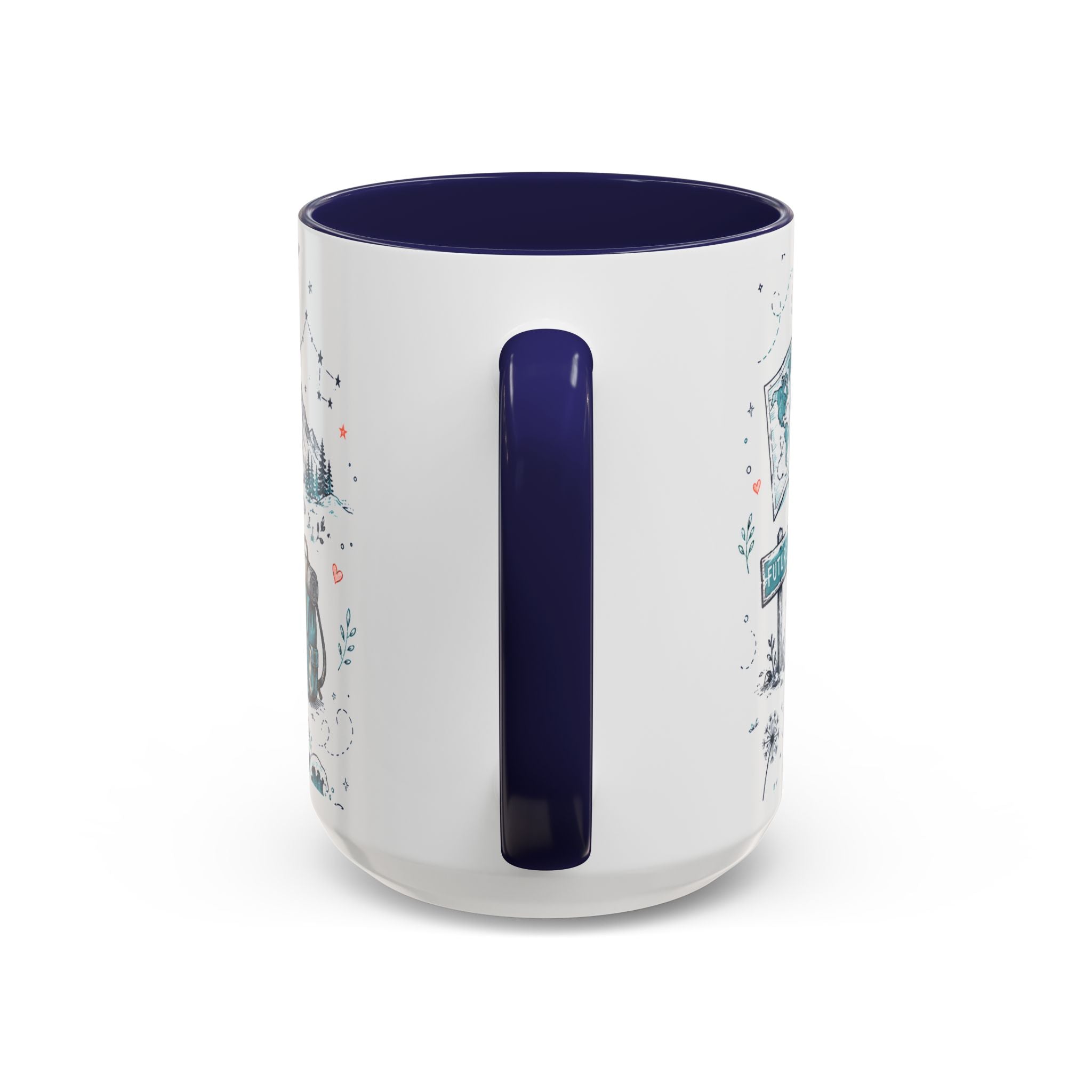 Adventure Awaits Coffee Mug | Class of 2026 Graduation Gift | Accent Color Ceramic 11oz 15oz