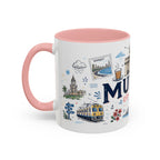 Mumbai Coffee Mug | India Souvenir Travel Gift | Accent Color Ceramic 11oz 15oz