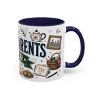 Best Grandparents Ever Coffee Mug | Gift From Grandkids | Accent Color Ceramic 11oz 15oz