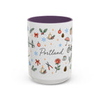 Portland Christmas Watercolor Mug | City Souvenir Coffee Cup (11oz 15oz)