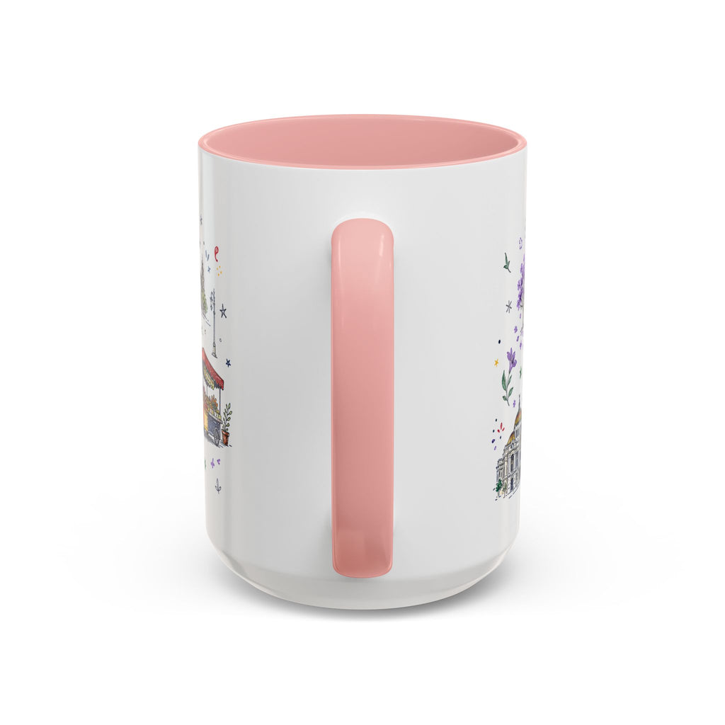 Mexico City Coffee Mug | Mexico Souvenir Travel Gift | Accent Color Ceramic 11oz 15oz