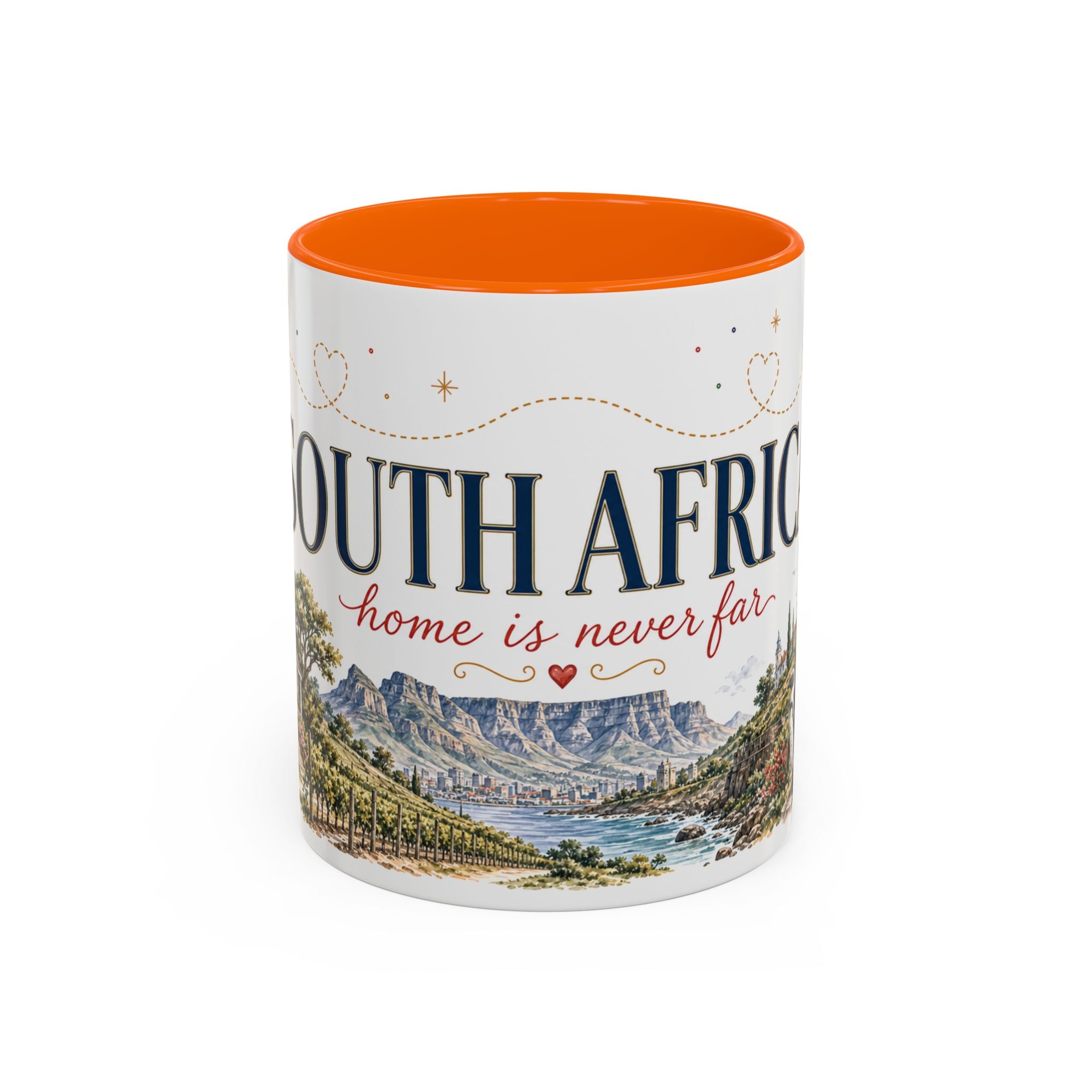 South Africa Home Country Mug | Moving Away Gift | Long Distance Friendship | 11 oz 15 oz Accent Mug