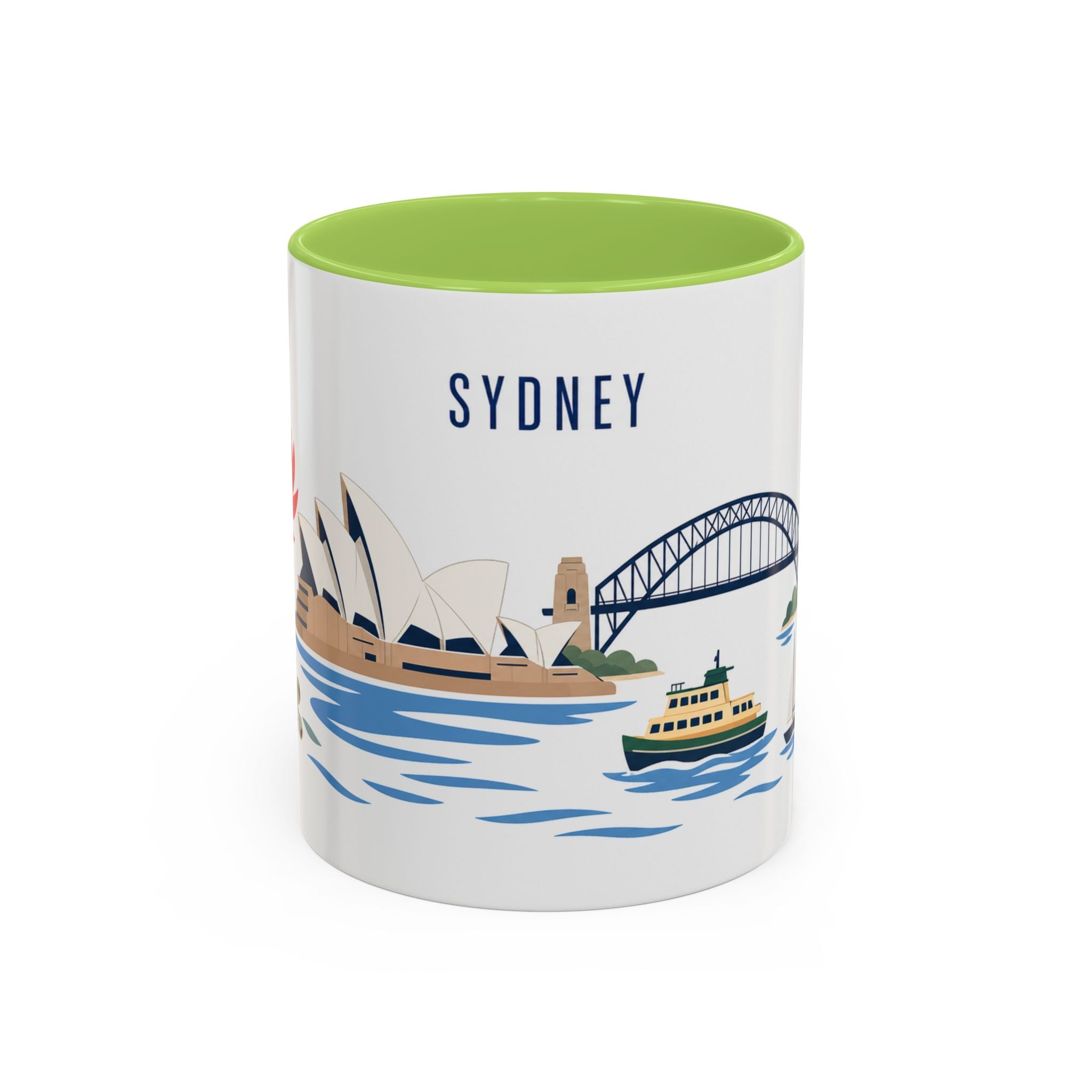 Sydney Coffee Mug | Australia Travel Souvenir | Porcelain Decal City Gift | 11oz 15oz Accent Mug