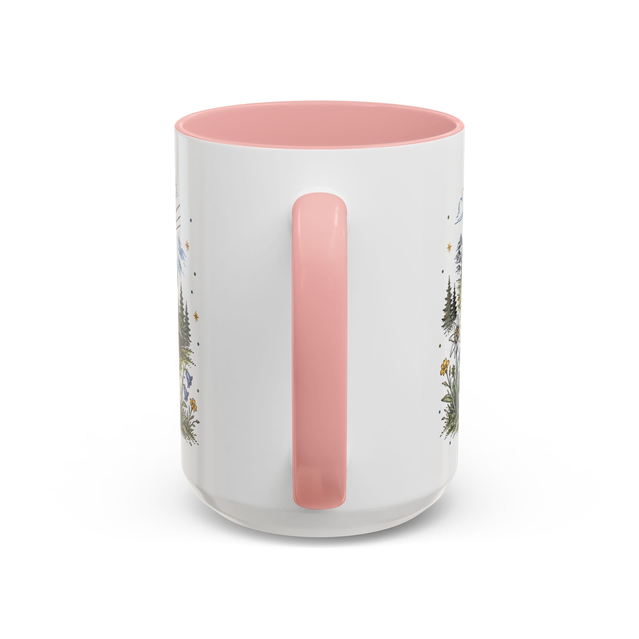 Swiss Alps Coffee Mug | Travel Destination Souvenir Gift | Accent Color Ceramic 11oz 15oz