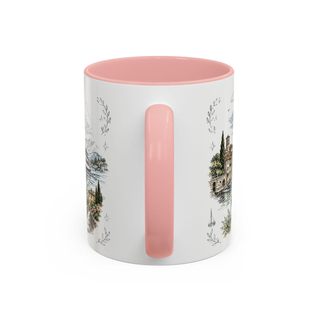 Lake Como Mug, Italy Travel Souvenir, Bucket List Gift, Accent Ceramic Coffee Mug 11oz 15oz