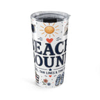 Beach Bound 20oz Tumbler | Coastal Summer Gift | Insulated Stainless Steel Travel Cup