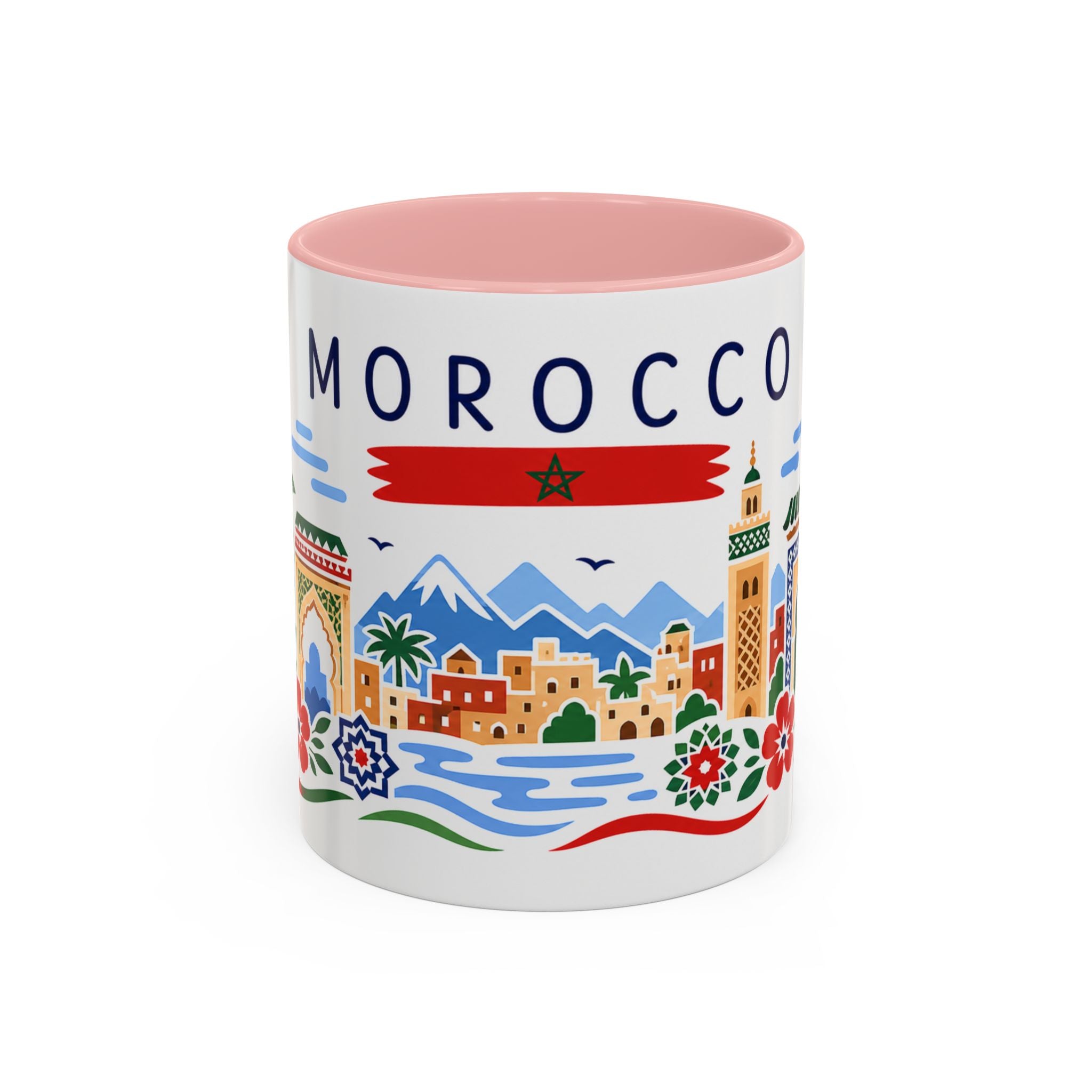 Morocco Coffee Mug | Travel Souvenir Accent Mug | Country Gift Ceramic Cup 11oz 15oz