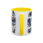 Great Smoky Mountains Coffee Mug | National Park Hiking Gift | Accent Color Ceramic 11oz 15oz