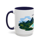 National Park of American Samoa Coffee Mug | Solid Color Block Park Souvenir | 11oz 15oz Accent Mug