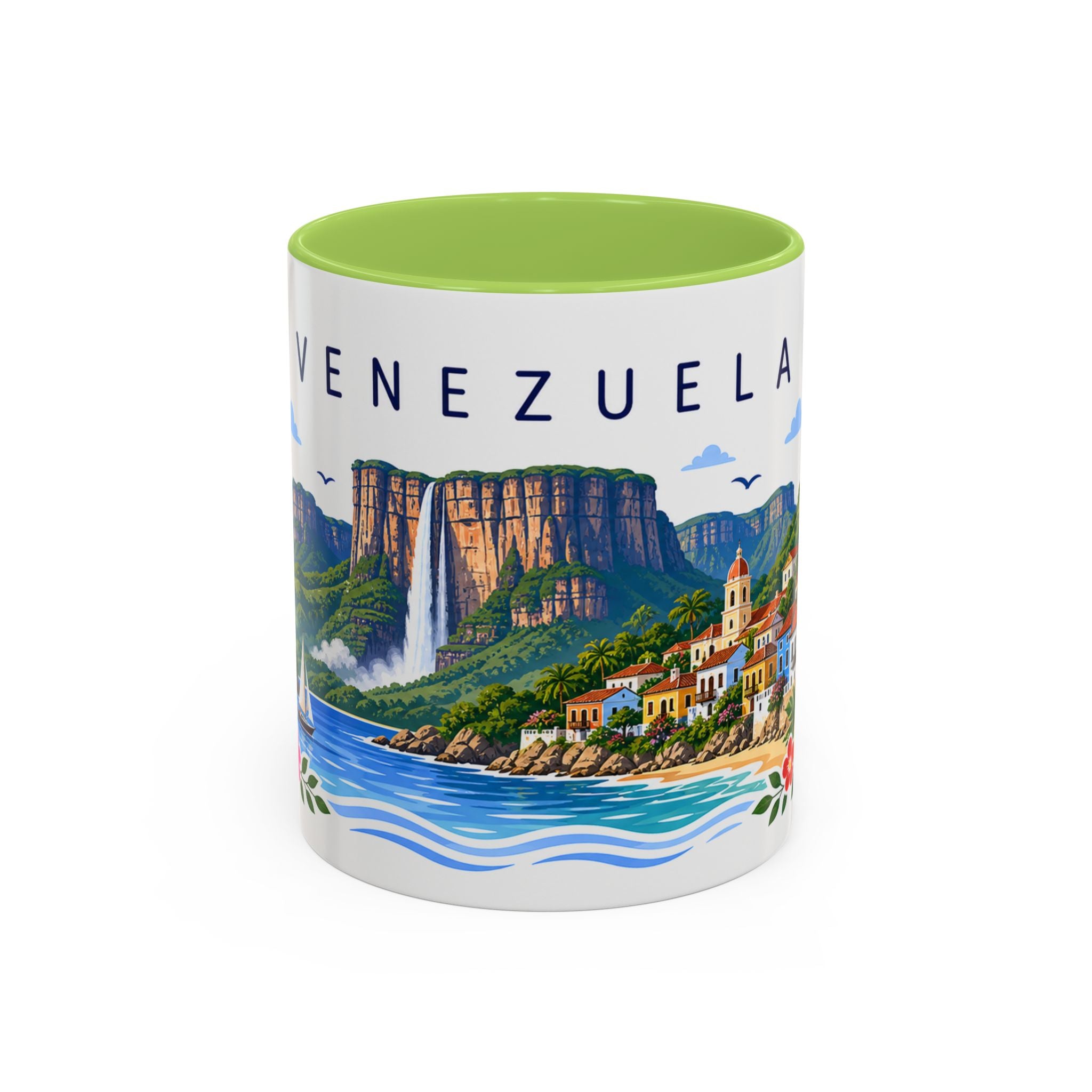 Venezuela Coffee Mug | Travel Souvenir Accent Mug | Place Gift Ceramic Cup 11oz 15oz