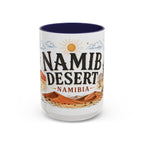 Namib Desert Coffee Mug | Travel Destination Souvenir Gift | Accent Color Ceramic 11oz 15oz