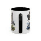 Charlotte Coffee Mug | United States Travel Souvenir | Vintage Illustrated City Gift | 11 oz 15 oz Accent Mug