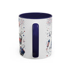 Stars and Stripes Forever Coffee Mug | Patriotic 4th of July Gift | Accent Color Ceramic 11oz 15oz