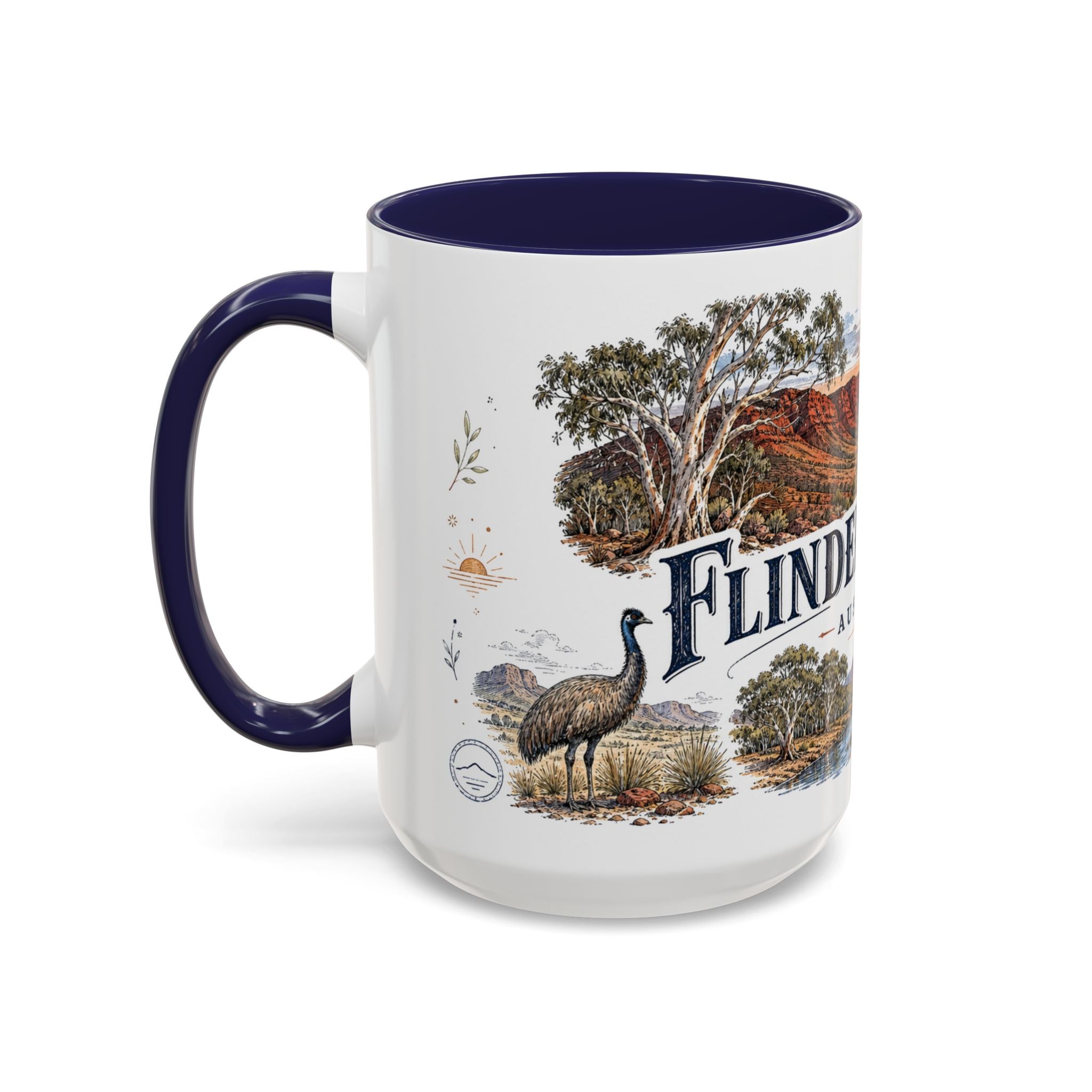 Flinders Ranges Mug, Australia Travel Souvenir, Bucket List Gift, Accent Ceramic Coffee Mug 11oz 15oz