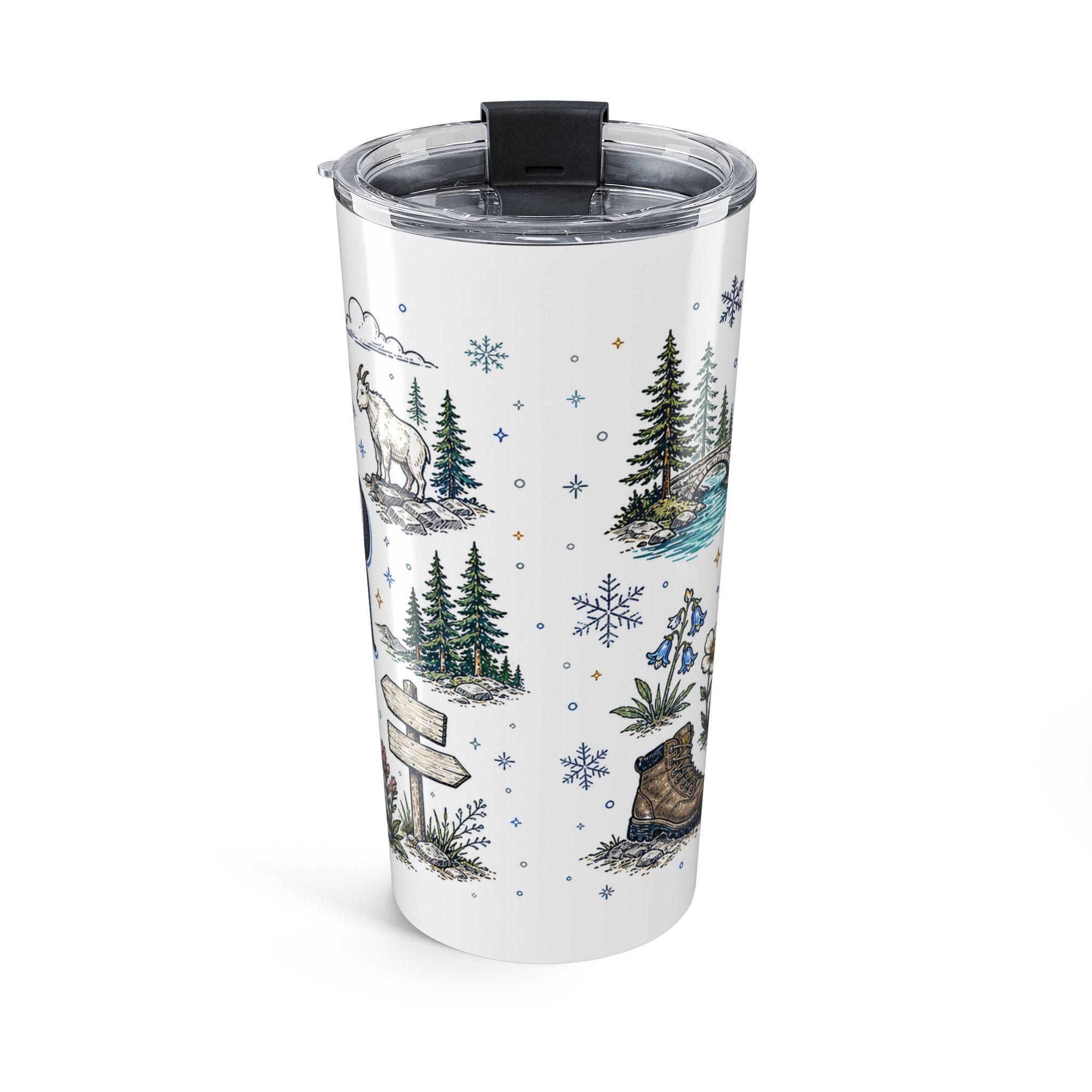 Glacier National Park 20oz Tumbler | Montana Hiking Gift | Insulated Stainless Steel Travel Cup
