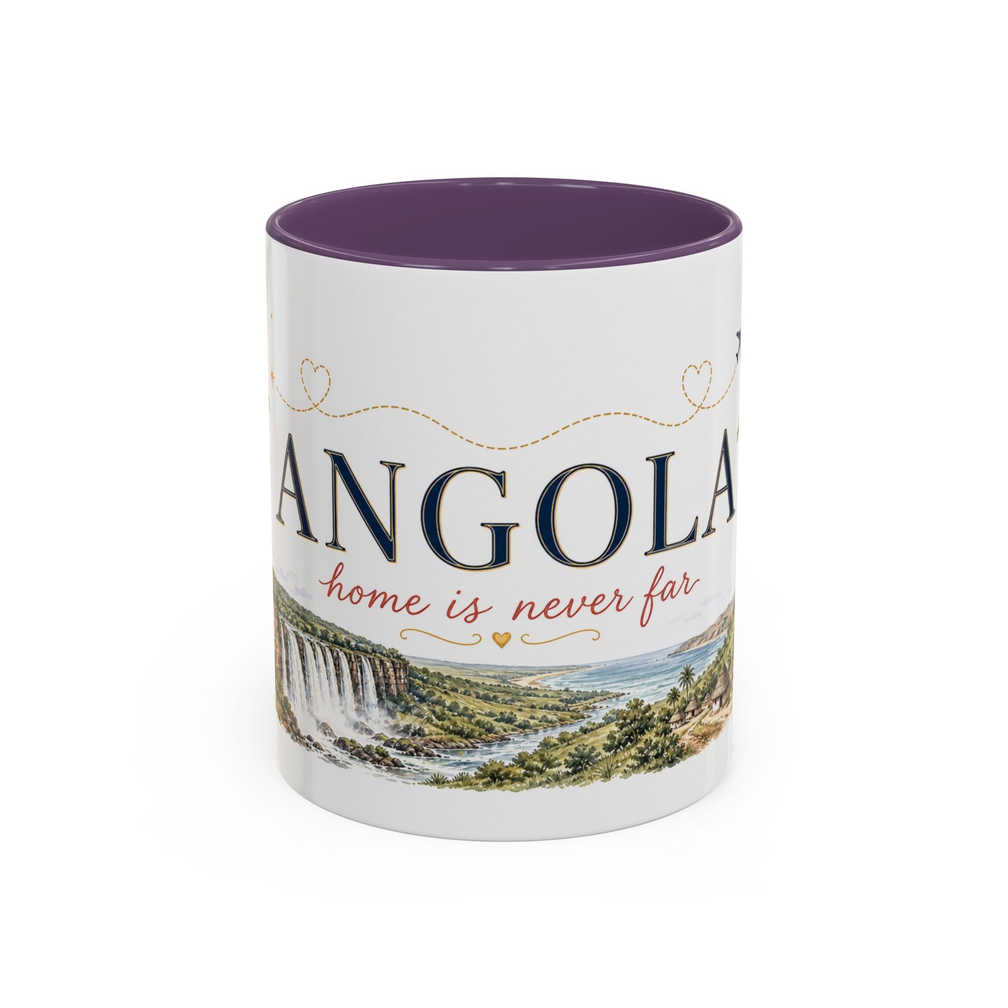 Angola Home Country Mug | Moving Away Gift | Long Distance Friendship | 11 oz 15 oz Accent Mug
