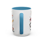 Super Teacher Coffee Mug | All Heroes Wear Capes Teacher Gift | Accent Color Ceramic 11oz 15oz