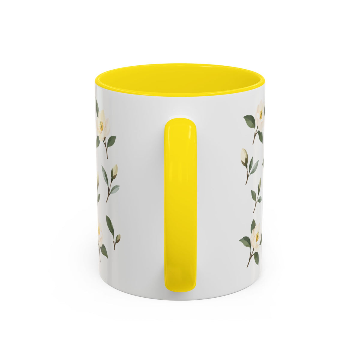 Georgia Sweetbay Magnolia Mug, State Flower Floral Coffee Cup, 11oz Botanical Gift