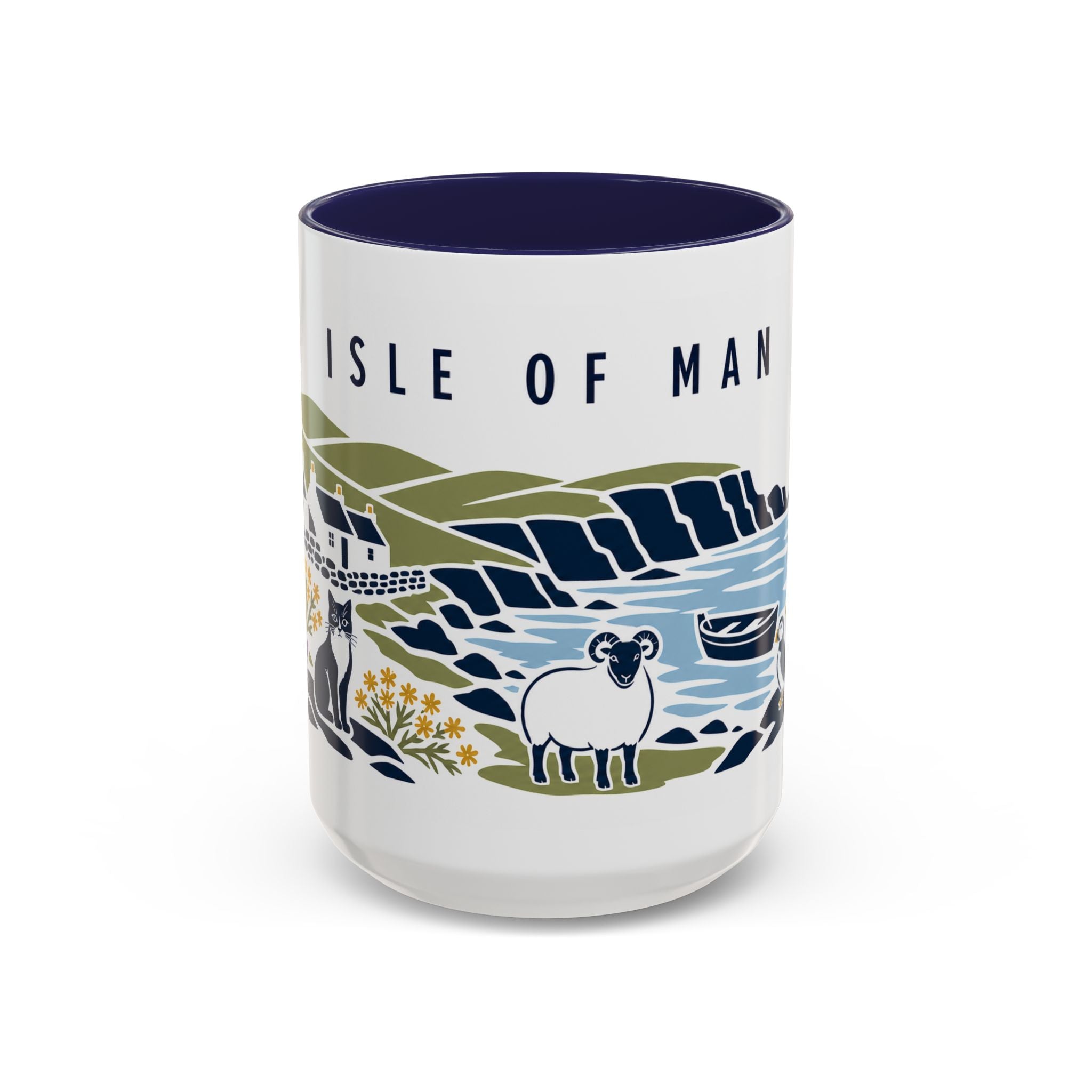 Isle of Man Coffee Mug | Travel Souvenir Accent Mug | Country Gift Ceramic Cup 11oz 15oz