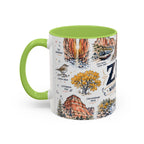 Zion National Park Coffee Mug | Hiking Camping Nature Gift | Accent Color Ceramic 11oz 15oz