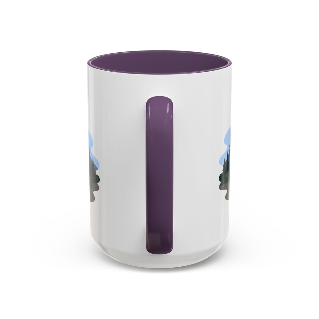 Lassen Volcanic National Park Coffee Mug | Solid Color Block Park Souvenir | 11oz 15oz Accent Mug