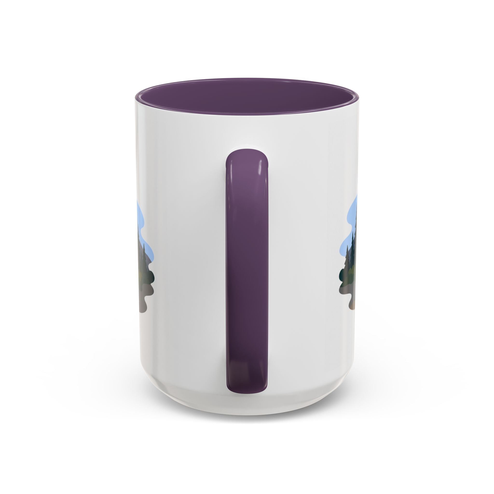 Lassen Volcanic National Park Coffee Mug | Solid Color Block Park Souvenir | 11oz 15oz Accent Mug