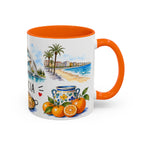 Valencia Illustrated Travel Mug | City Souvenir Accent Coffee Mug | 11oz 15oz Ceramic Cup