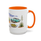 Albuquerque Illustrated Travel Mug | City Souvenir Accent Coffee Mug | 11oz 15oz Ceramic Cup