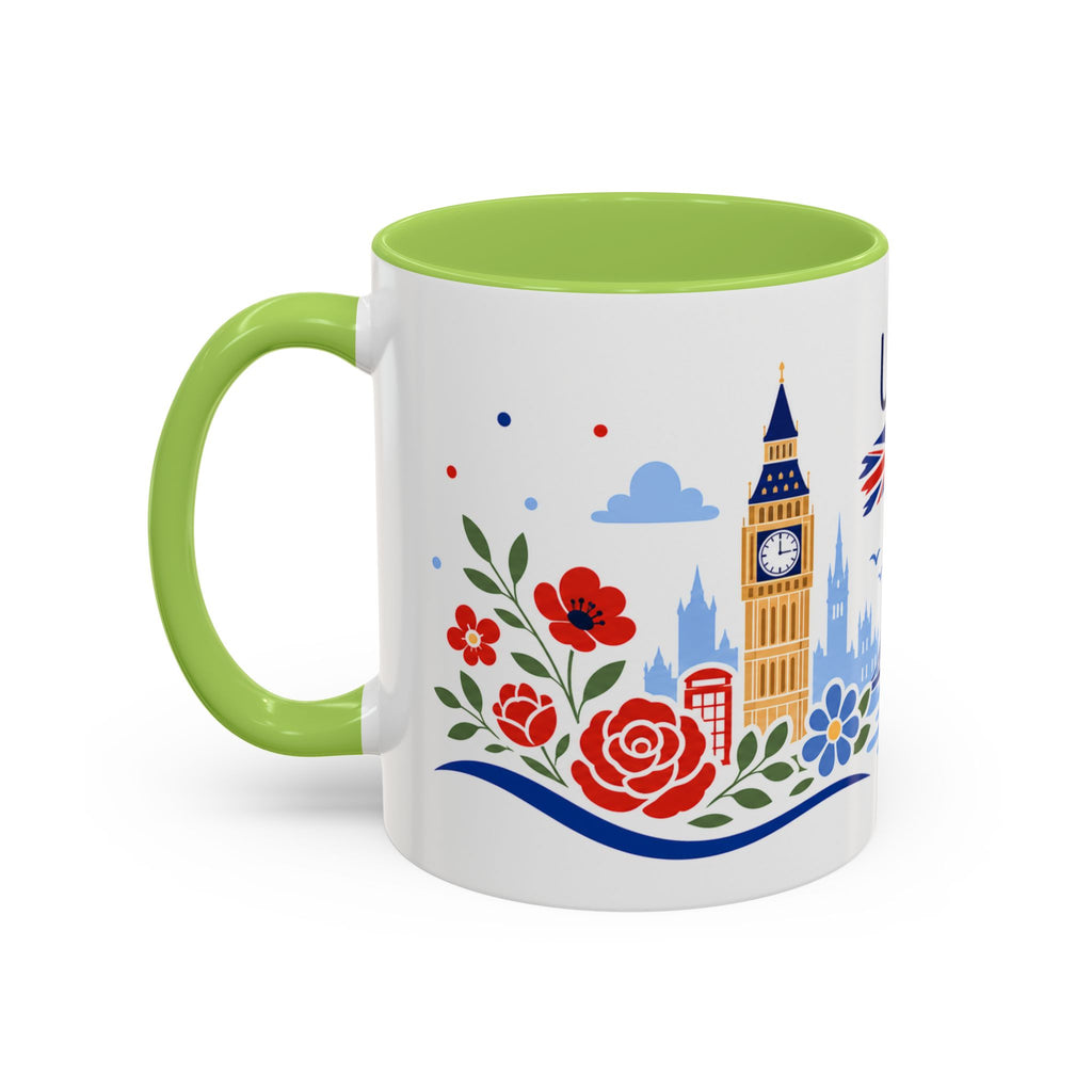 United Kingdom Coffee Mug | Travel Souvenir Accent Mug | Country Gift Ceramic Cup 11oz 15oz