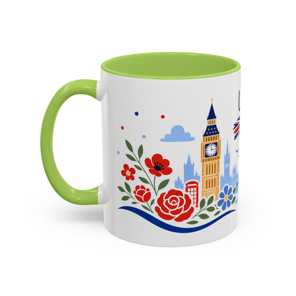 United Kingdom Coffee Mug | Travel Souvenir Accent Mug | Country Gift Ceramic Cup 11oz 15oz