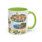 Nice Illustrated Travel Mug | City Souvenir Accent Coffee Mug | 11oz 15oz Ceramic Cup