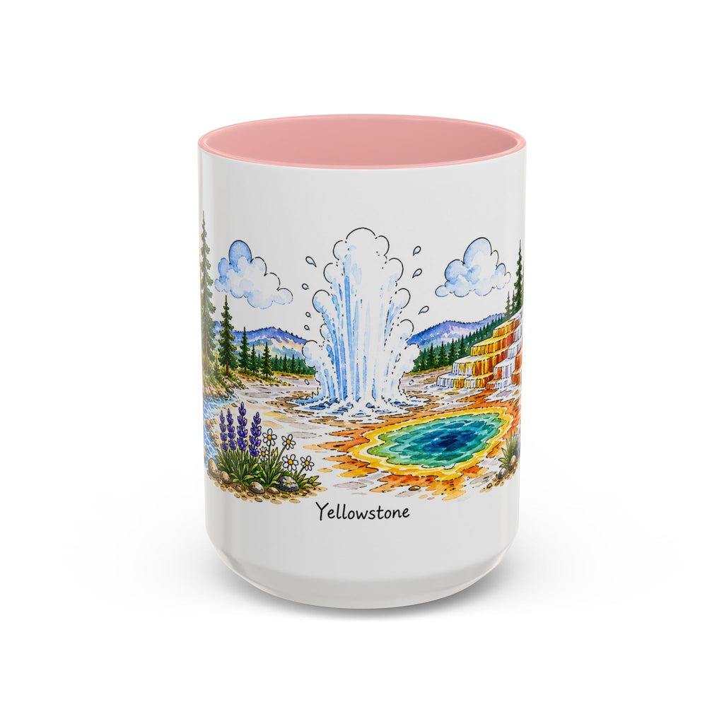 Yellowstone National Park Mug | US Travel Souvenir Accent Coffee Mug | 11oz 15oz Ceramic Cup