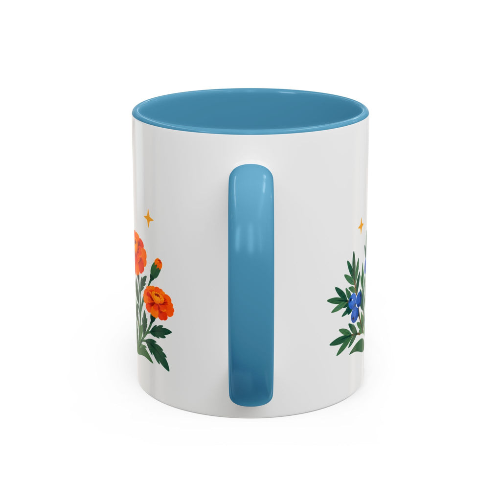 Sagittarius Zodiac Coffee Mug | Bow and Arrow Design | Astrology Birthday Gift | 11 oz 15 oz Ceramic Accent Mug